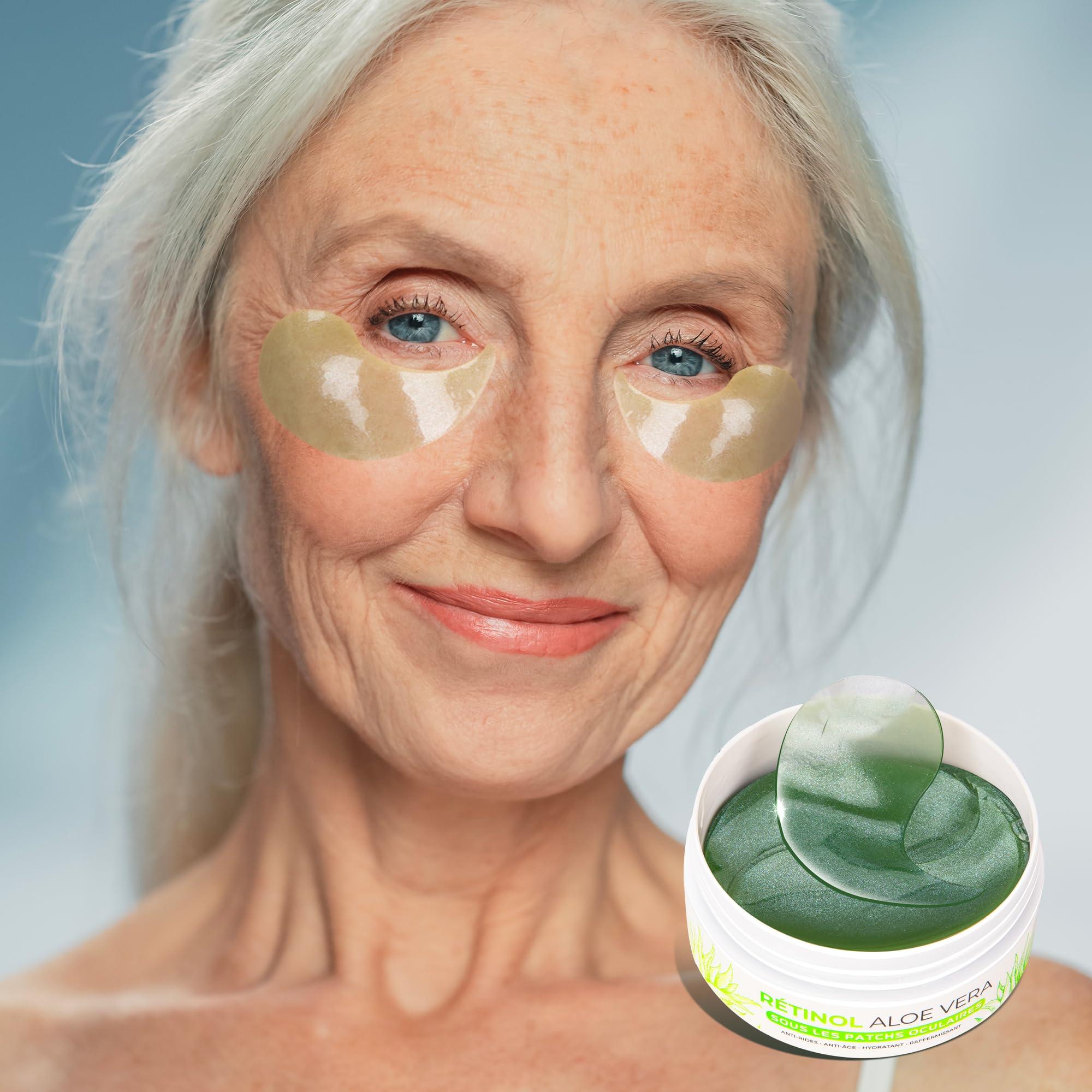 VELAMO ADVANCED VELAMO ADVANCED Under Eye Patches: Aloe Vera Under Eye Mask for Dark Circles - Retinol Eye Patches for Wrinkles and Puffiness - Under Eye Bags Dark Circles Treatment for Women and Men 60 Pcs