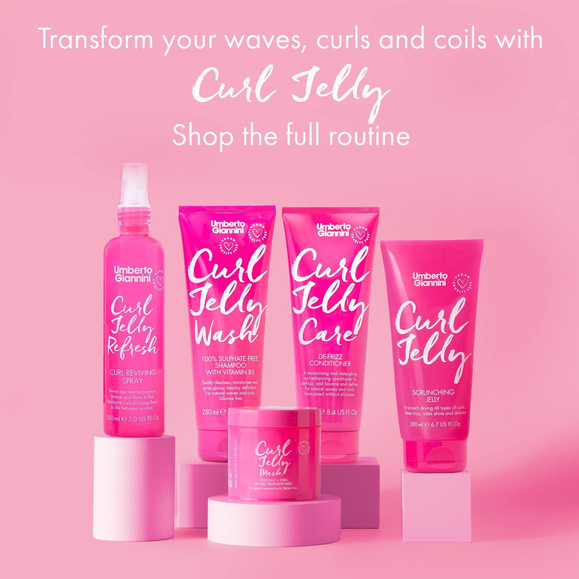 Umberto Giannini Umberto Giannini Curl Jelly Scrunching Jelly 7 fl Oz - Frizz Solution Defining Hair Gel for 2a-4c Curly, Wavy, Coily Hair - Vegan & Cruelty-Free