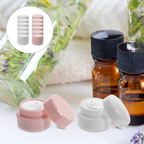 STOBOK STOBOK 12 Pcs Cream Box Body Butter Containers Travel Containers for Toiletries 3g Plastic Jars Makeup Sample Container Empty Sample Containers Lip Balm Jars Mini Travel Can Pp Filling
