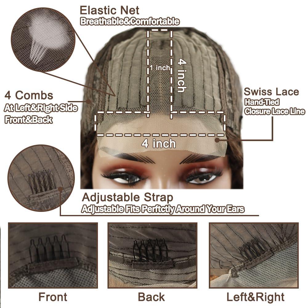 UMRHair Prelooped Human Hair Bulk Crochet Goddess Braids with Human Hair Curls Synthetic Braiding Hair with Curly Ends Crochet Boho Box Braids Natural Black 30inch