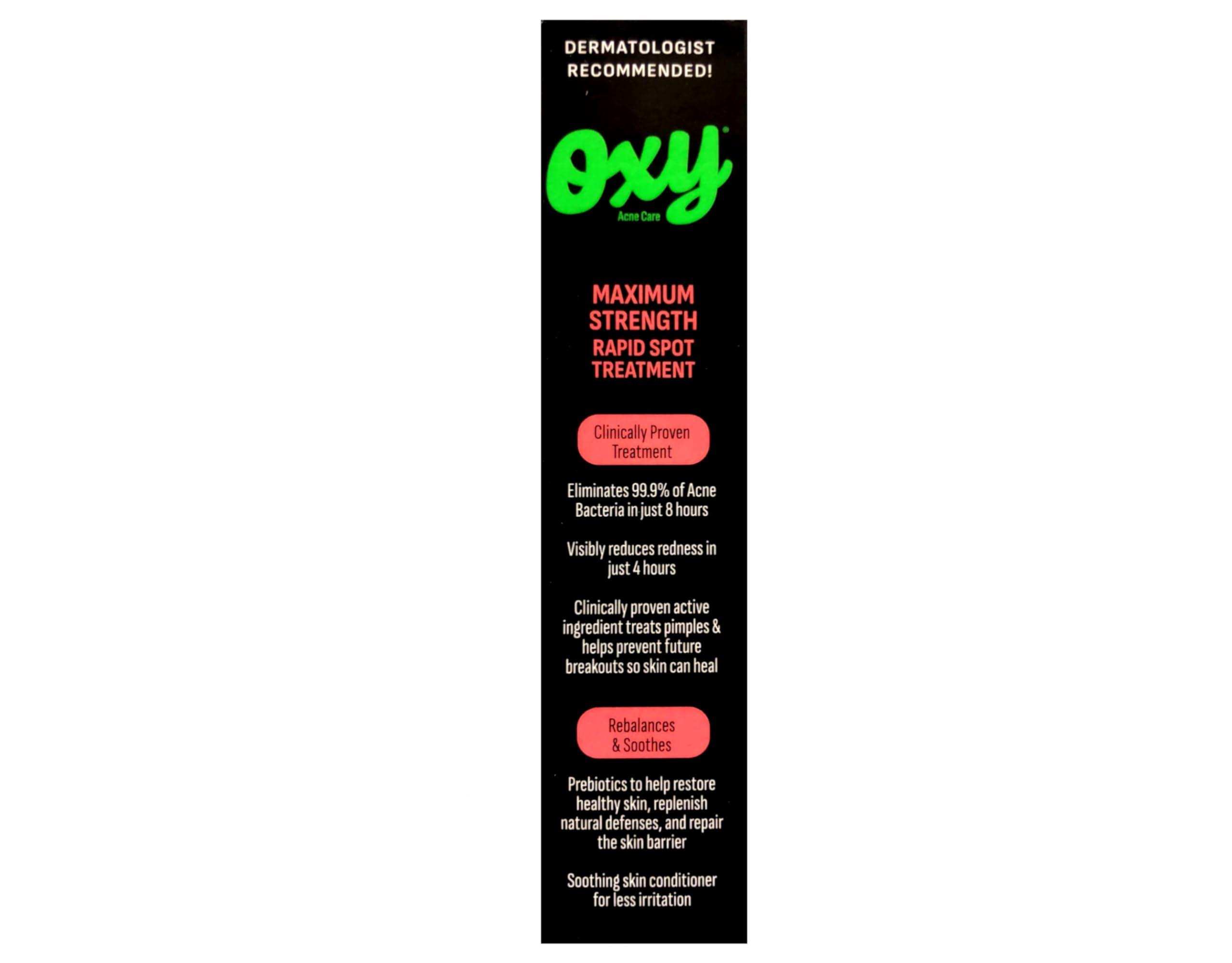 Unknown OXY Acne Medication Maximum Strength Rapid spot treatment 1 OZ (Pack of 2)