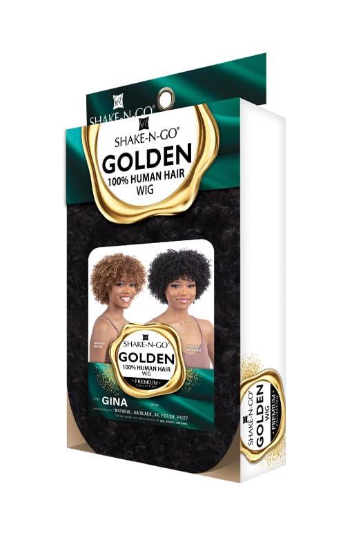 SHAKE-N-GO SHAKE-N-GO Human Hair Wig Golden Gina (PIANO LIGHT AUBURN WITH DARK AUBURN P27/30)