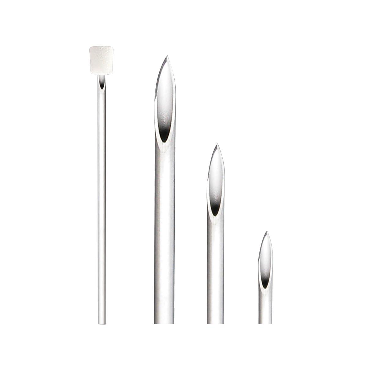 BodyJewelryOnline 5PCS Piercing Needles 18G 316L Surgical Steel Disposable Sterile Hollow Piercing Needles Ear Nose Belly Nipple Tongue Lip Body Piercing Needles 18 Gauge