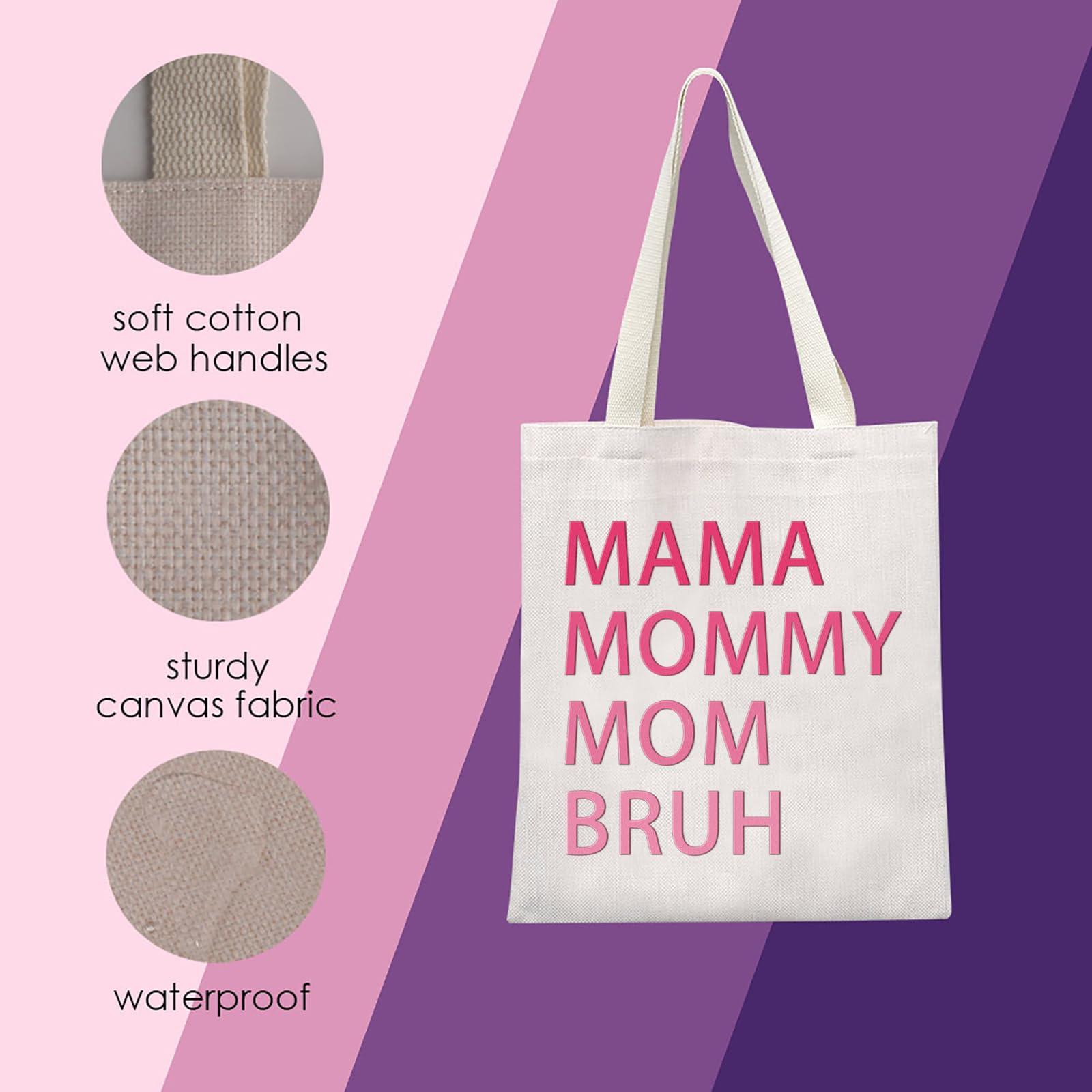 MNIGIU Funny Mom Gift Mama Tote Bag Mom Appreciation Gift Mom Birthday Gift Mothers Day Gift For Mama (Mama Tote)