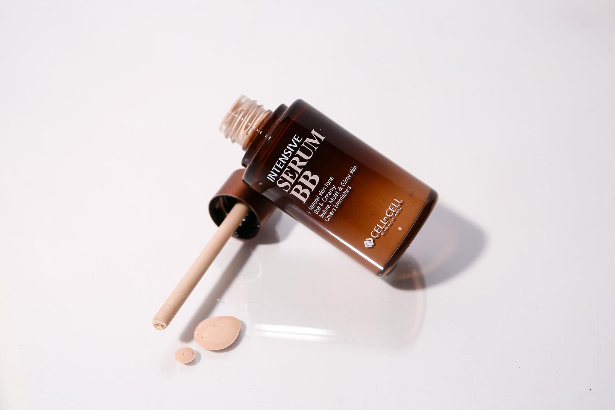 CELLBYCELL Intensive Serum BB | Light, Long-Lasting Coverage Covers Blemishes & SPF34 PA+++ UVB & UVA Protection For All Skin Types | 50ml