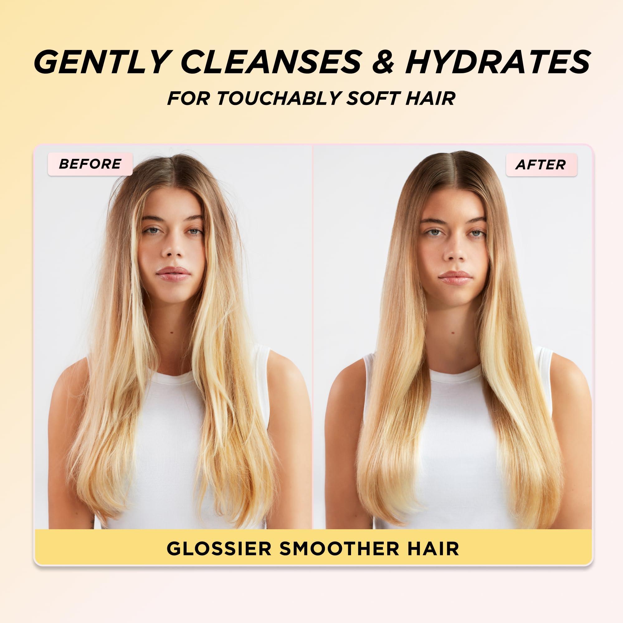 Gisou Gisou Honey Infused Hair Wash, Hydrates and Cleanses for Softer and Stronger Hair, Nourishes and Helps with Preventing Breakage and Frizz Control, 11.1 oz