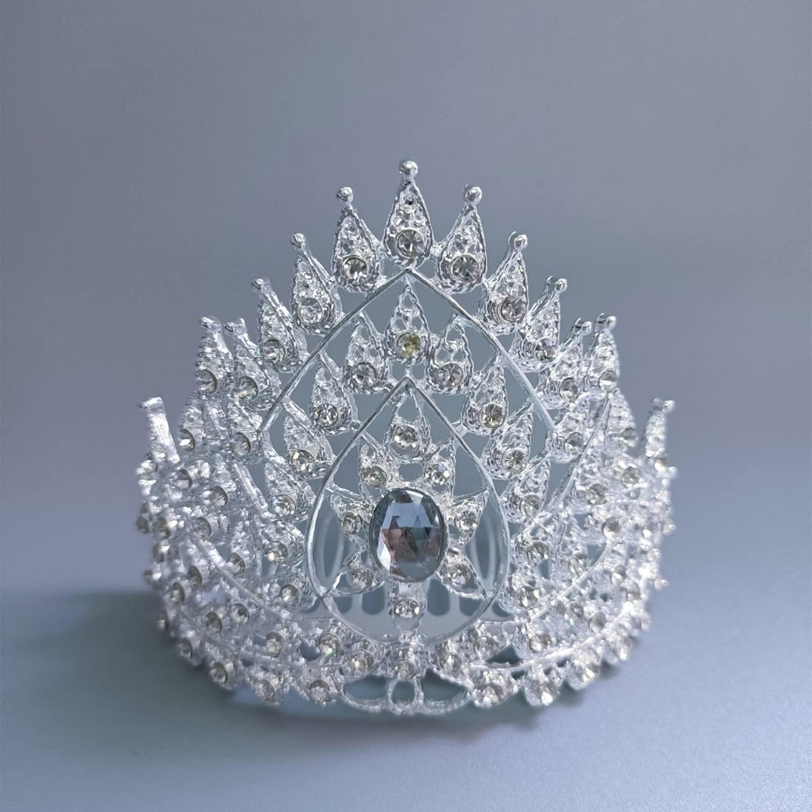 Youngy Youngy Thai Hair Jewelry Indian Crown Thai Dance Headpiece Thai Crown Dance Headdress Gold Thai Hair Accessories Traditional Thai Crown Dance Headdress