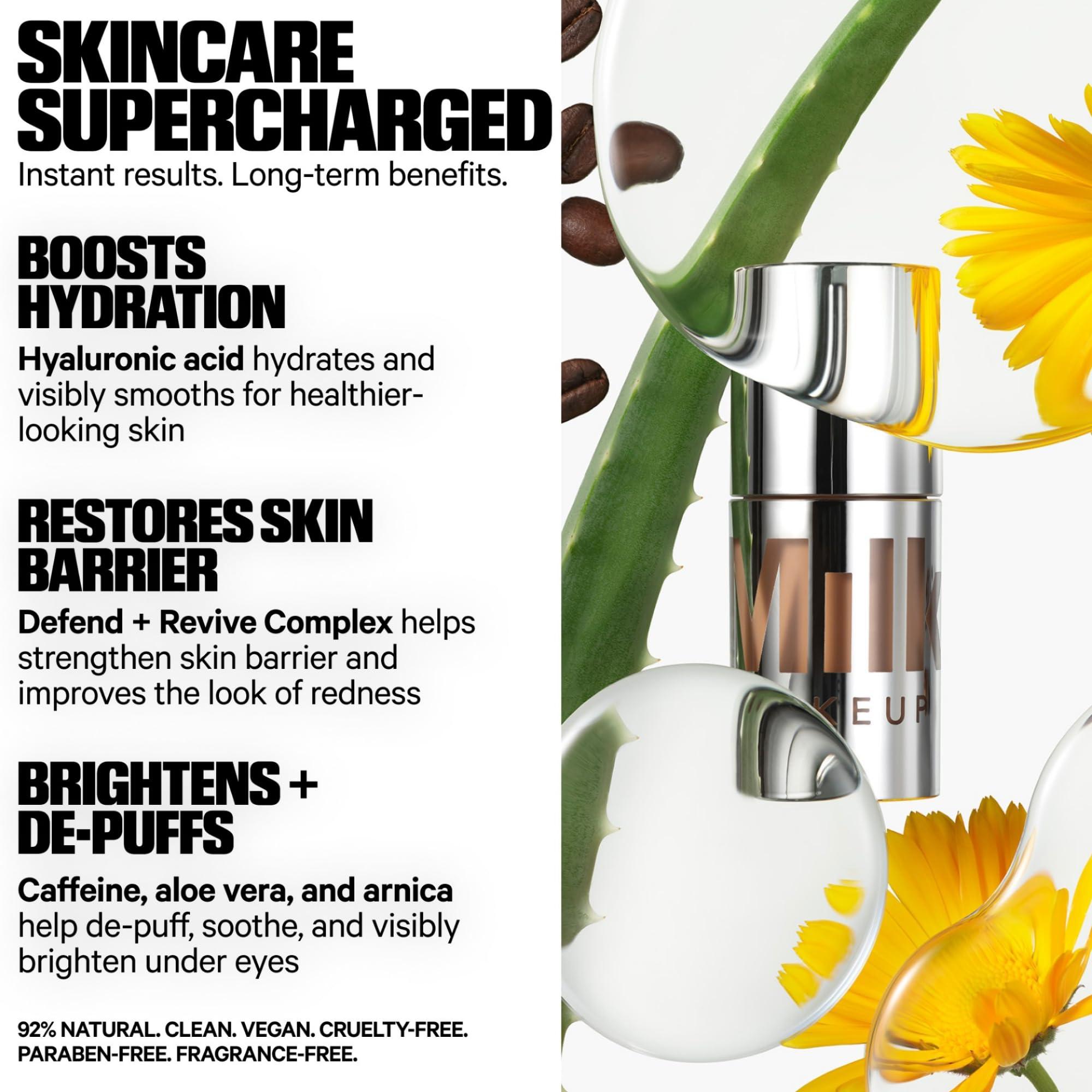 Milk Makeup Milk Makeup Future Fluid All Over Cream Concealer, 4N (Fair with Neutral Undertones) - 0.28 fl oz - Medium-to-Full Coverage - Up to 12-Hour Wear - Crease-Proof Finish - Vegan, Cruelty Free