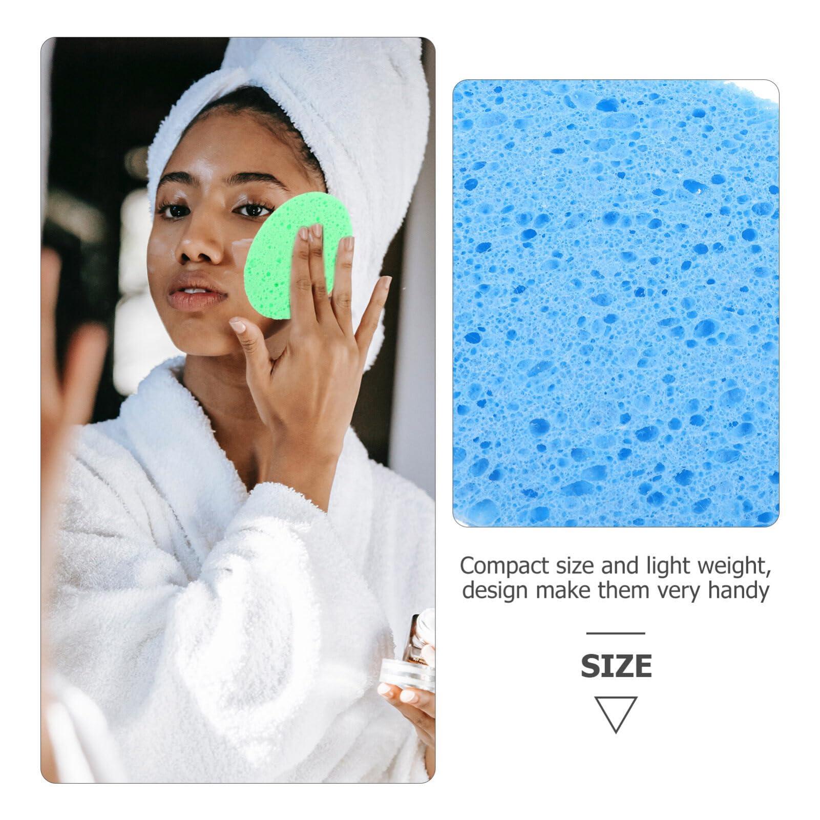 Cabilock Cabilock Facial Sponge Round Face Cleansing Sponge 12Pcs Makeup Remover Pads Cleaning Wipes for Exfoliating Mask