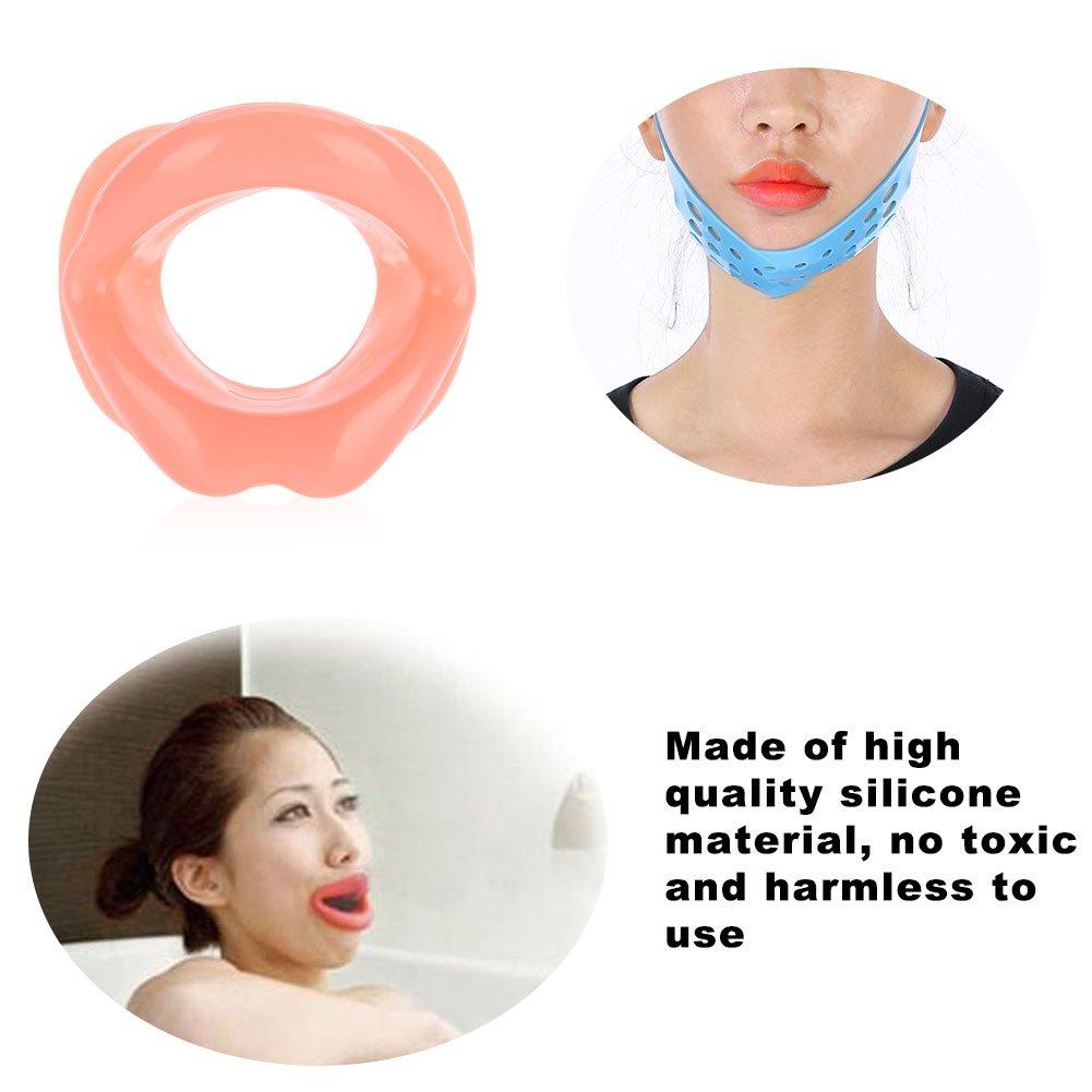 Sonew Face Sleeping Lifting Hammock Lips Trainer Smile Corrector Silicone Face Lifting Chin Belt Exercise Mouth Muscle Tightener Tightening Anti Wrinkle Tool