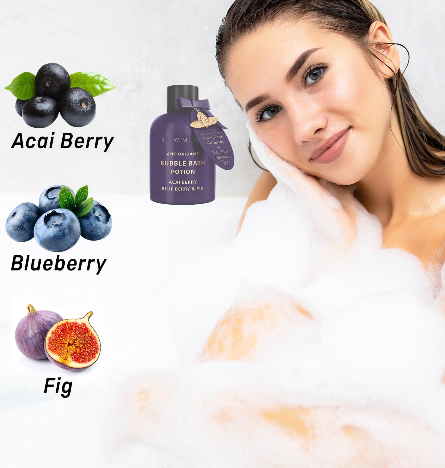 New Miuz Sweet Luxury Bubble Bath Potion Gift Set for Women and Men - Pack of 3