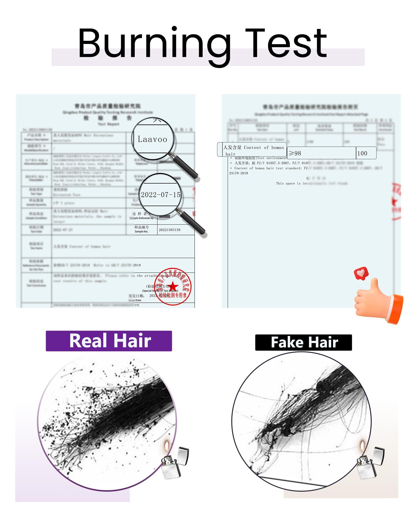 LaaVoo LaaVoo Human Hair Clip in Extensions Dark Ash Blonde Highlighted Light Blonde Clip in Hair Extensions Real Human Hair Highlight Blonde Clip in Hair Extensions Full Head 24 Inch 120g 7pcs