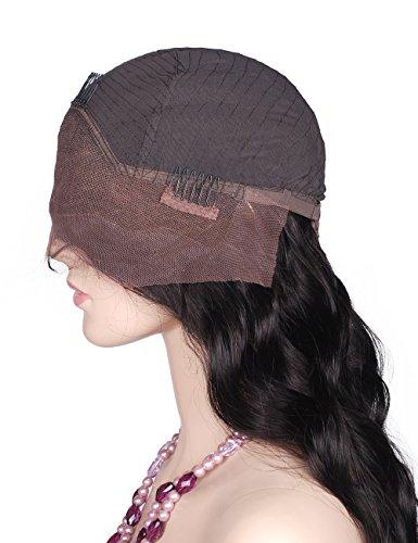 Mike & Mary Mike & Mary® Virgin Hair Grade 8A Top Brazilian Straight Hair Lace Front Wigs for Black Women with Baby Hair Human Hair Lace Wigs (26inch, #1b)