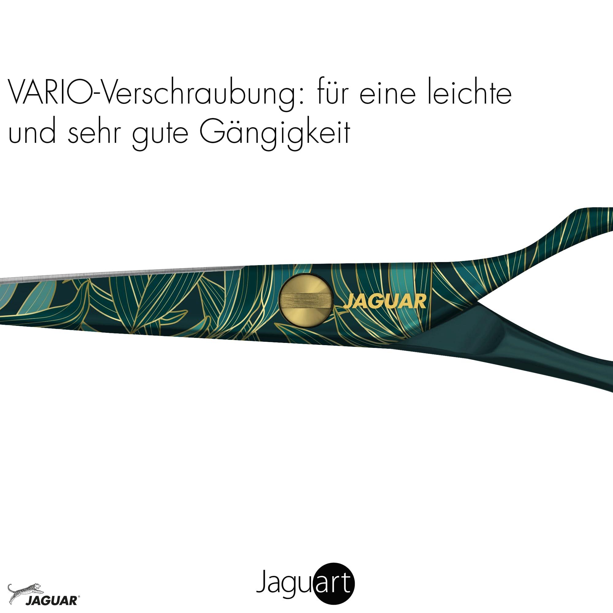 JAGUAR Jaguar Exotic Island Jungle Green Hairdressing Scissors, Right Handed Offset Handle, 5.5 Inch