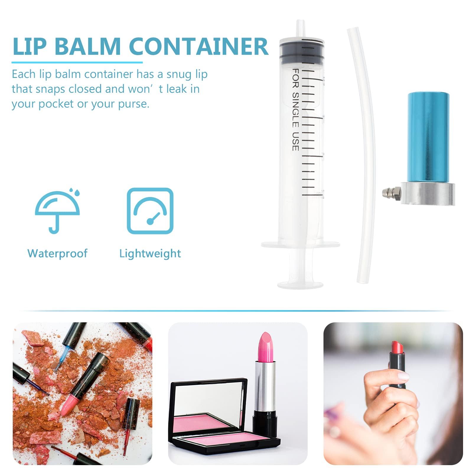 HEALLILY 2 Sets DIY Lipstick Mold with Lipstick Stripper Aluminum Lip Gloss Balm Fill Maker Molding Tool for DIY Cosmetic Lipstick Extractor