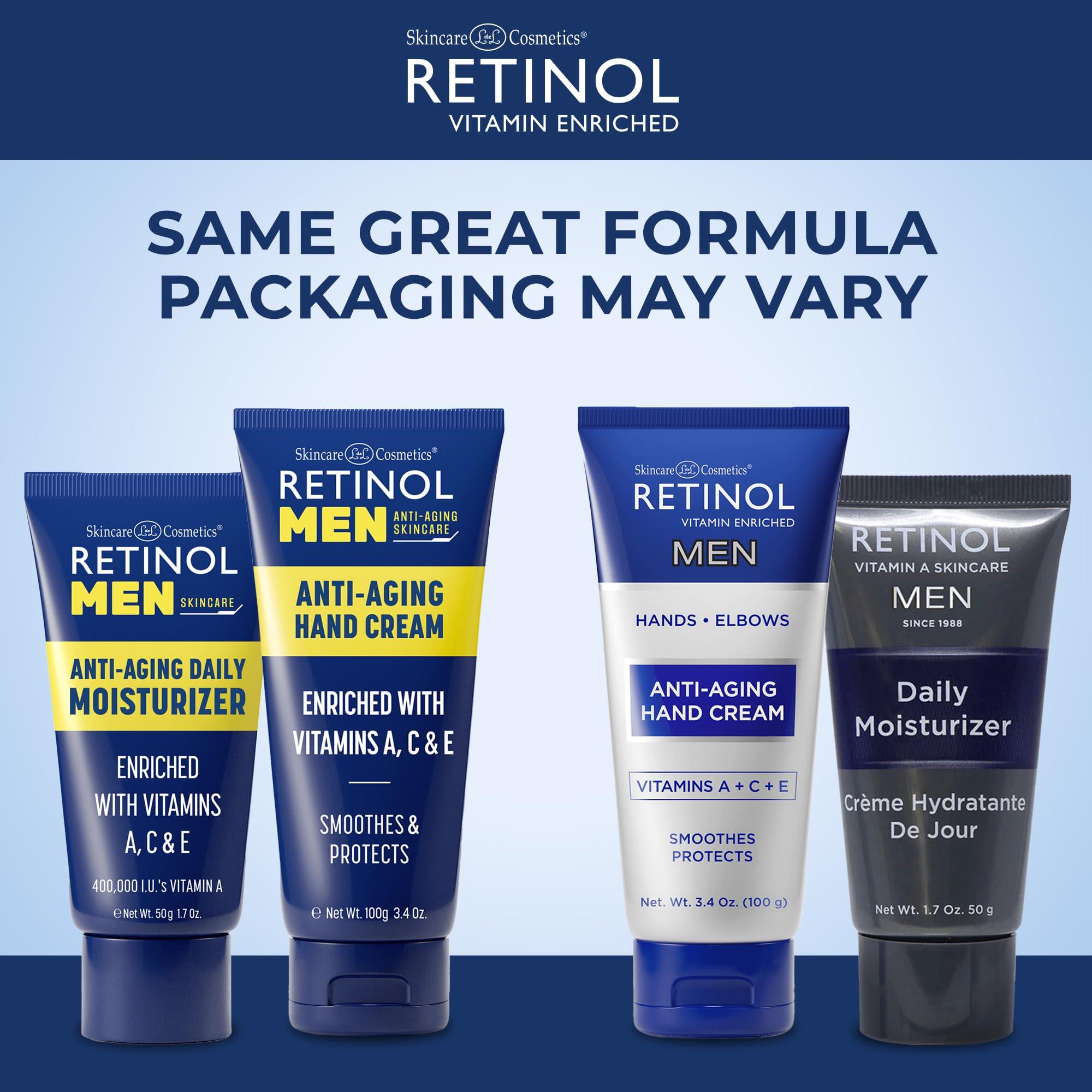 Retinol Retinol Men Moisturizer provide Anti-Aging Benefits of Vitamin A & Deep Hydration Men Anti-Aging Hand Cream For Younger Looking Hands