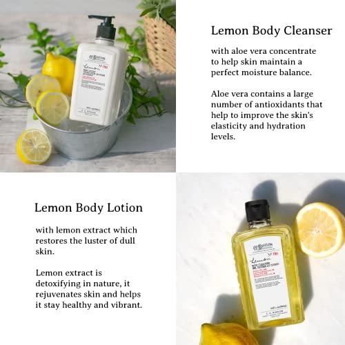 C. O. Bigelow C.O. Bigelow Apothecary Duo, Lemon Body Care Gift Box with Body Soap & Lotion, Gift Set of Two - Moisturizing Lotion & Liquid Hand Wash for Dry Skin - 10fl oz Each
