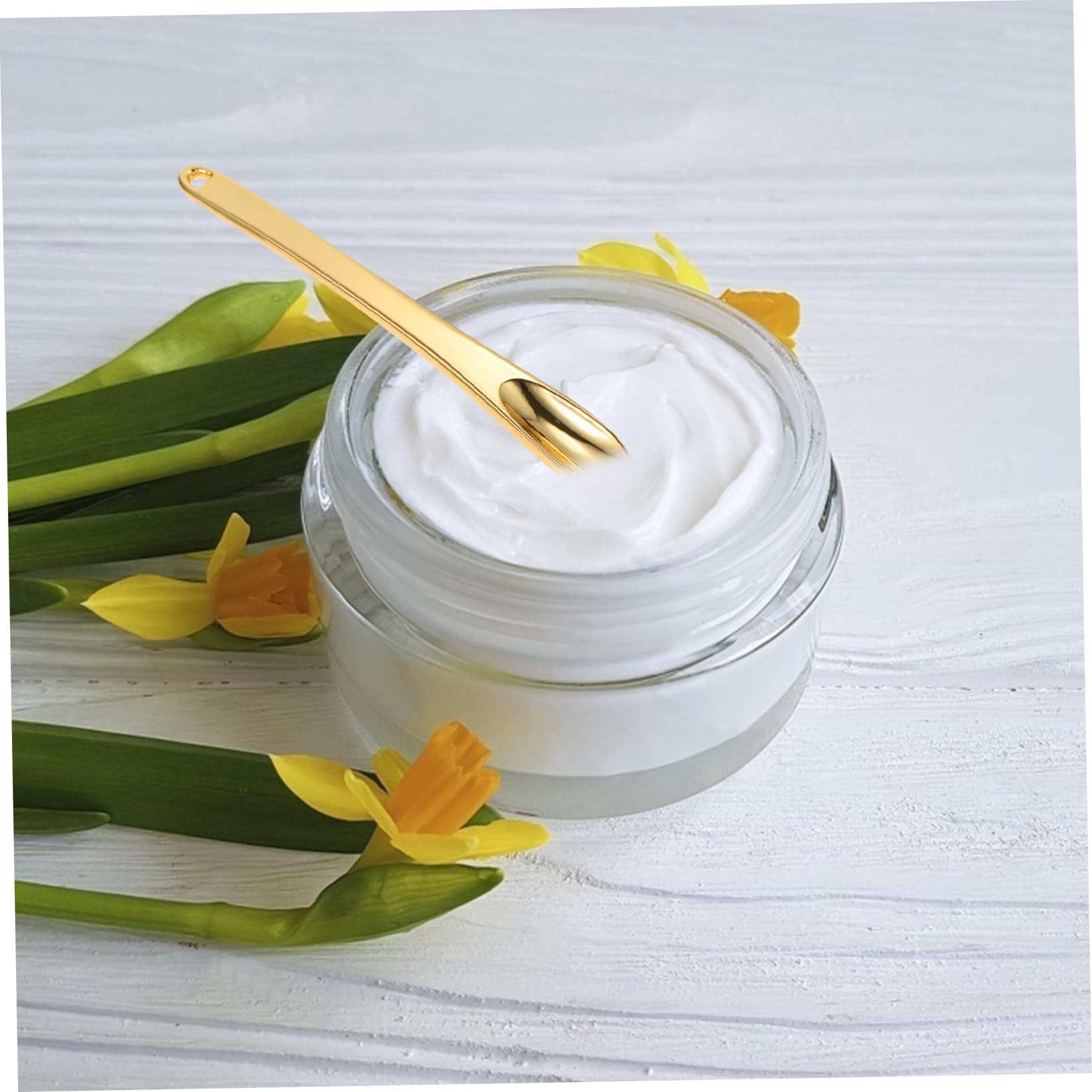 Angoily 15 Pcs Face Cream Scoop Eye Cream Scoops Makeup Dig Scoops Makeup Pick Spoons Face Cream Spoons Eye Cream Pick Sticks Mini Makeup Spoons Salon Eye Cream Spoons Makeup Cream Spoons