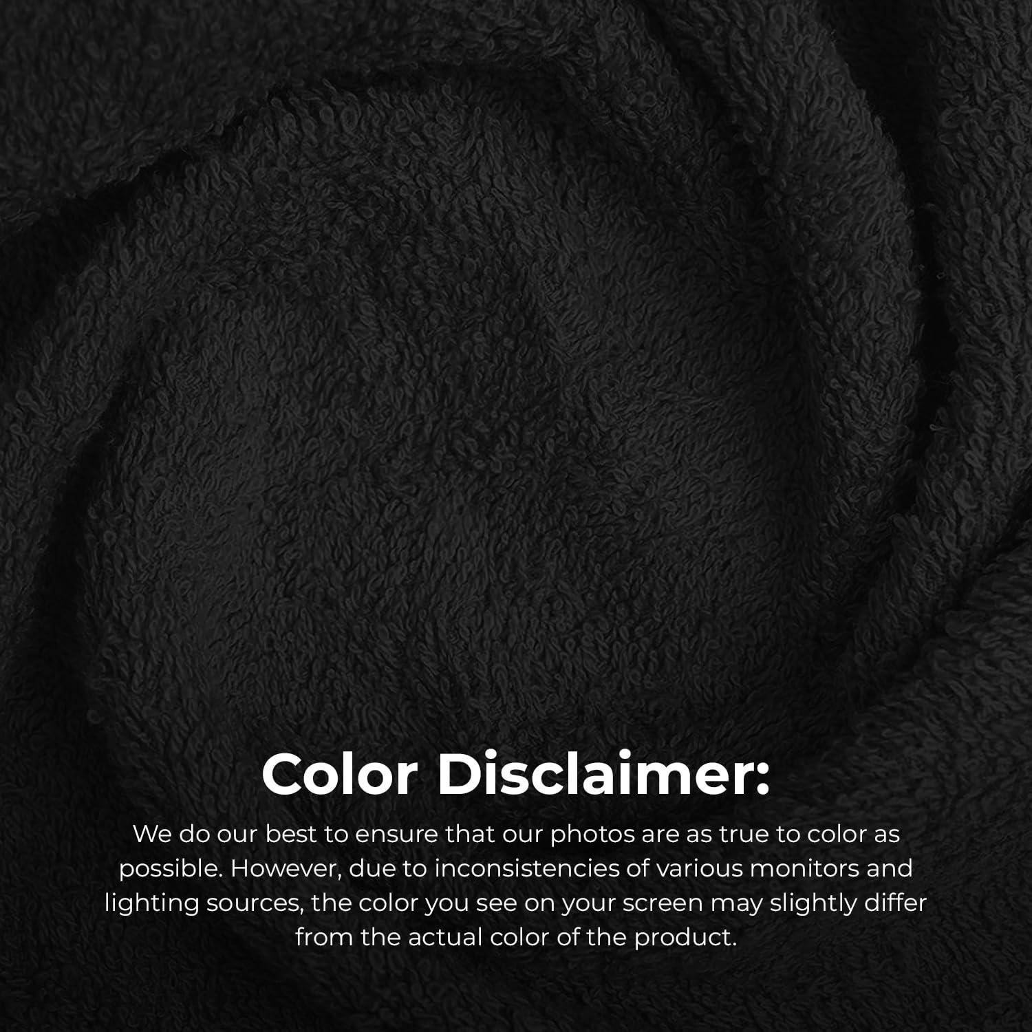 Avalon Towels Avalon Towels Salon Towels - Black Hand Towels Bulk 24 Pack - 100% Cotton Hand Towels 16x27 inches - Absorbent Spa Towels, Facial Towels, Face Towels & Gym Towels for Working Out (Not Bleach Proof)