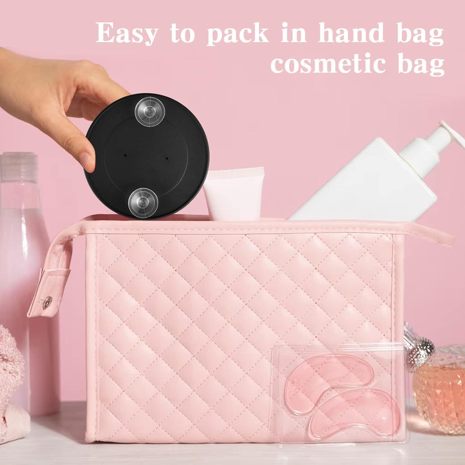 YilulvDeng Stainless Steel Tweezers 10X Magnifying Mirror Kit Tool For Man Women Facial Hair Eyebrow Chin(2Pieces,Purple).