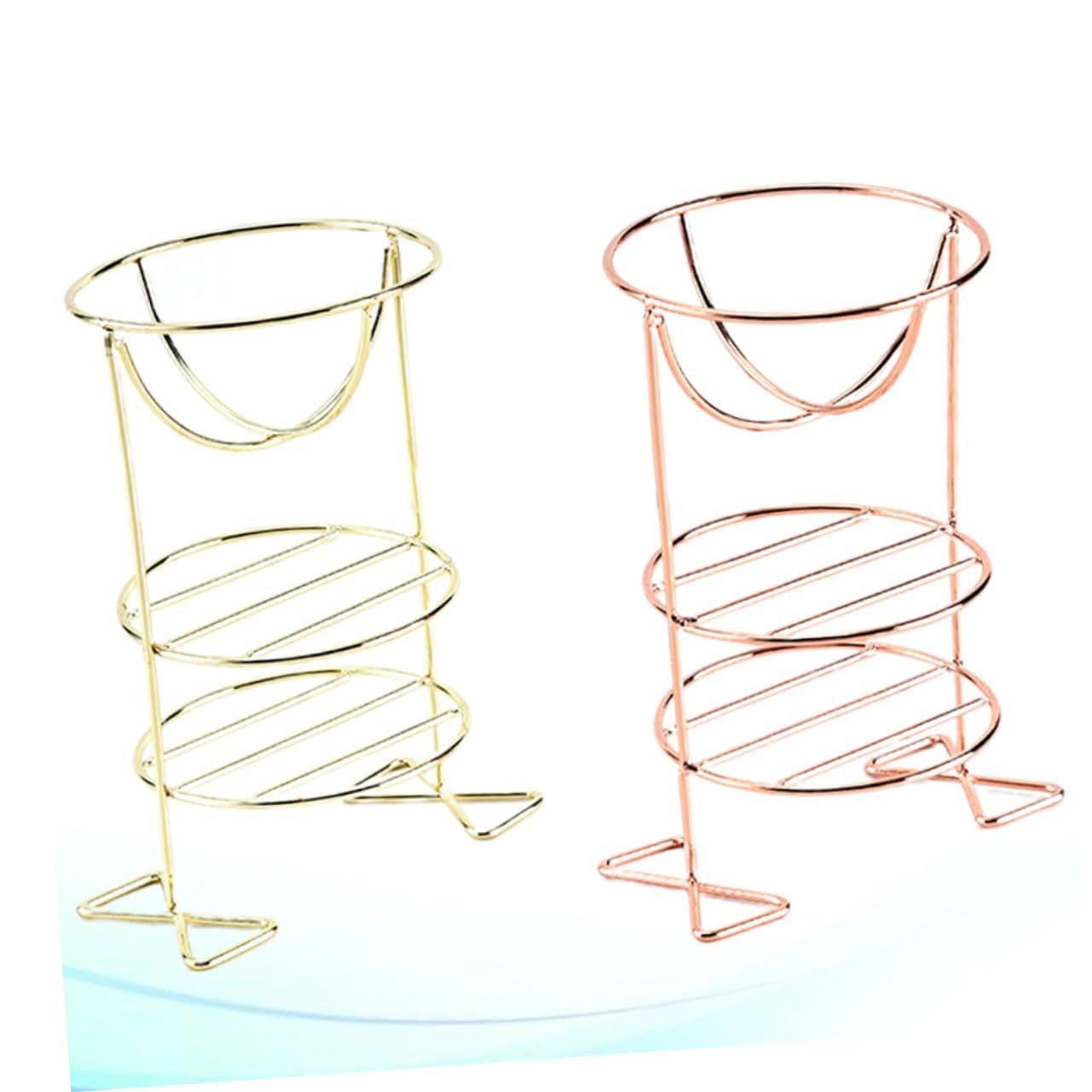 CANIGHT CANIGHT Powder Puff Organizer Set Makeup Powder Puff Stand Cup Tray and Rack Storage for Beauty Tools