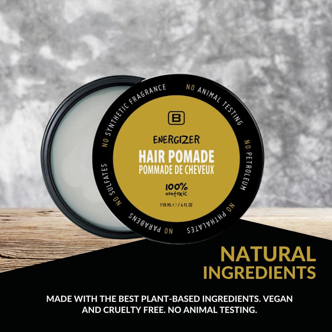 BOYZZ ONLY Black on White BOYZZ ONLY Black on White Energizer Hair Pomade - Vegan - EWG VERIFIED - all natural - Medium Hold - Vegan Friendly - Cruelty Free - Matte Finish