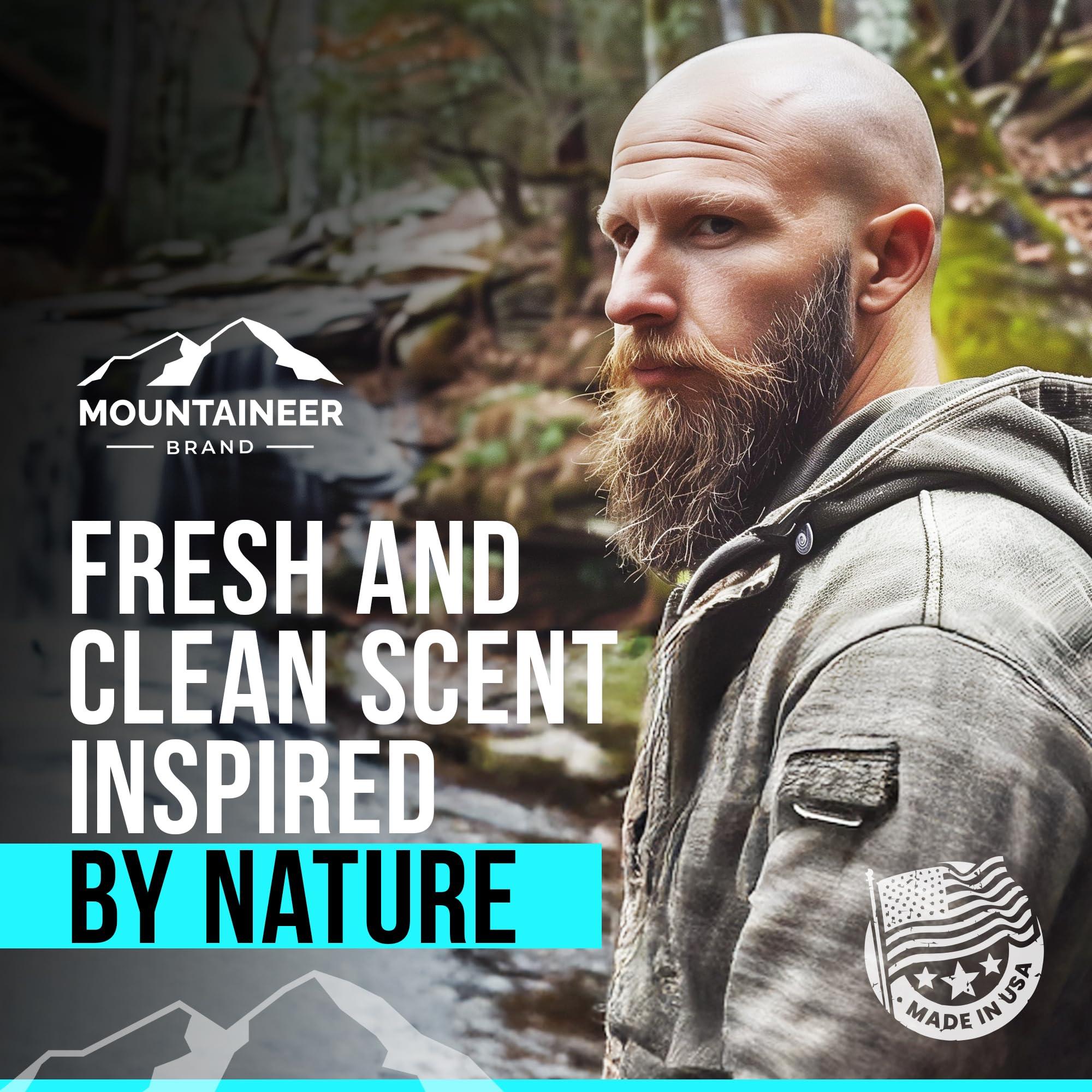 Mountaineer Brand, 100% Natural Always Mountaineer Brand Bald Head Care Gifts For Bald Men | All Natural 3 Step Daily Skin Care for Healthy Scalp & Face | Exfoliate Scrub | Cleanse Wash | Shine Away PH Balance