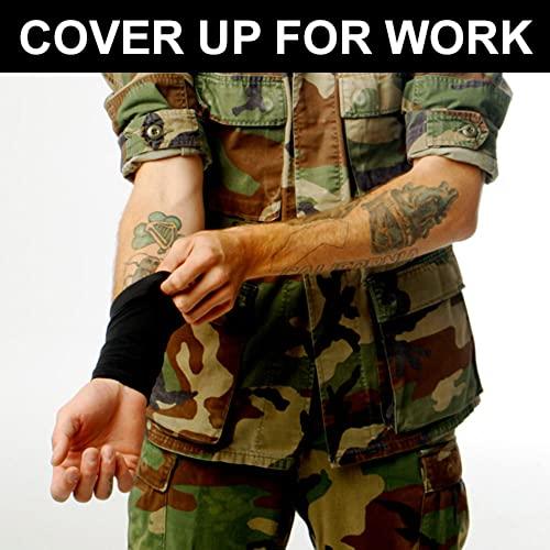 Tat2X Tat2X Ink Armor Premium 3/4 Arm Tattoo Cover Up Sleeve - No Slip Gripper - U.S. Made - Light - ML (single arm/elbow sleeve)