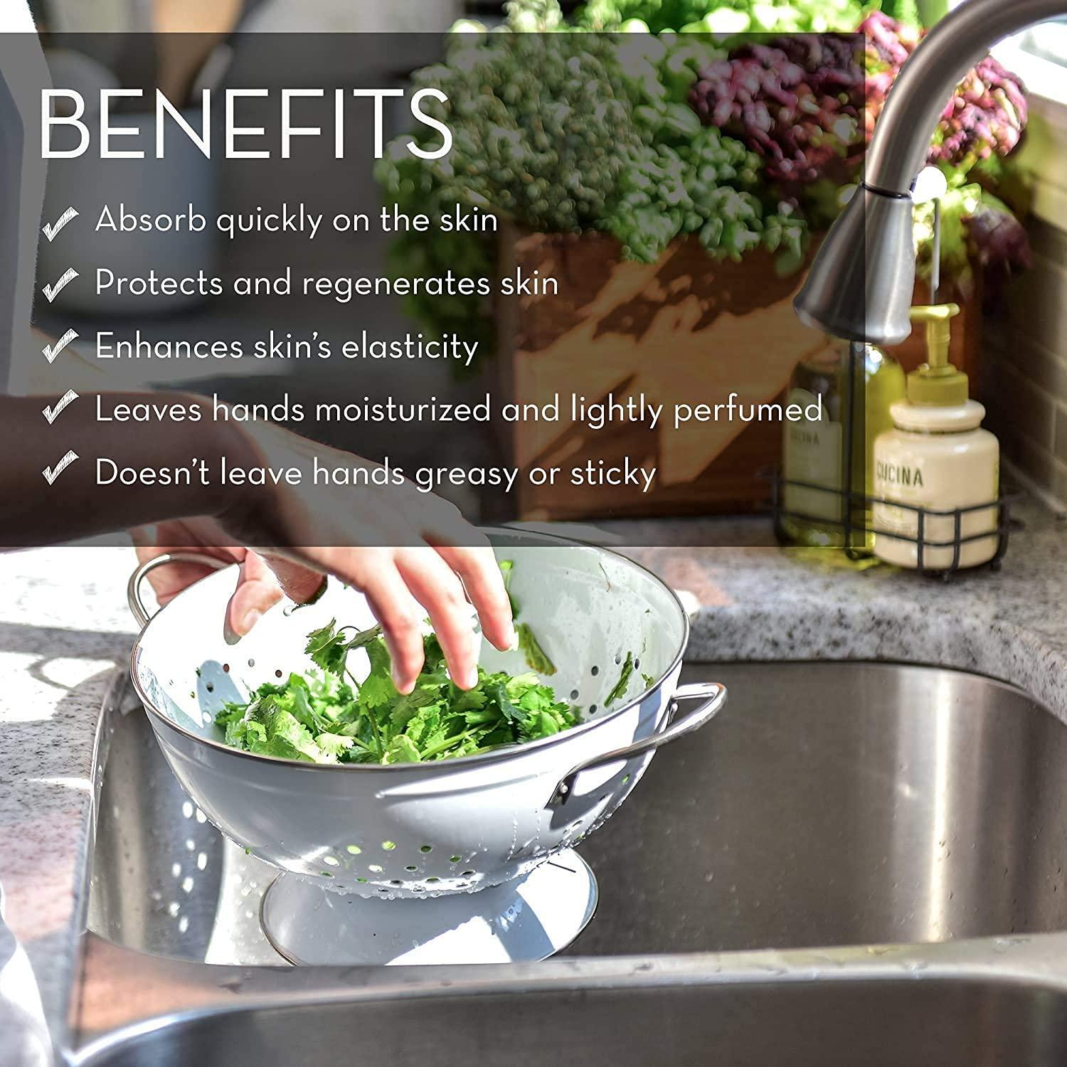 Fruits and Passion Fruits & Passion [Cucina] - Lime Zest & Cypress Tree Hand Care Duo Caddy Gift Set | Liquid Hand Soap Wash (5.1 oz) with Hand Cream Lotion (6.8 oz)