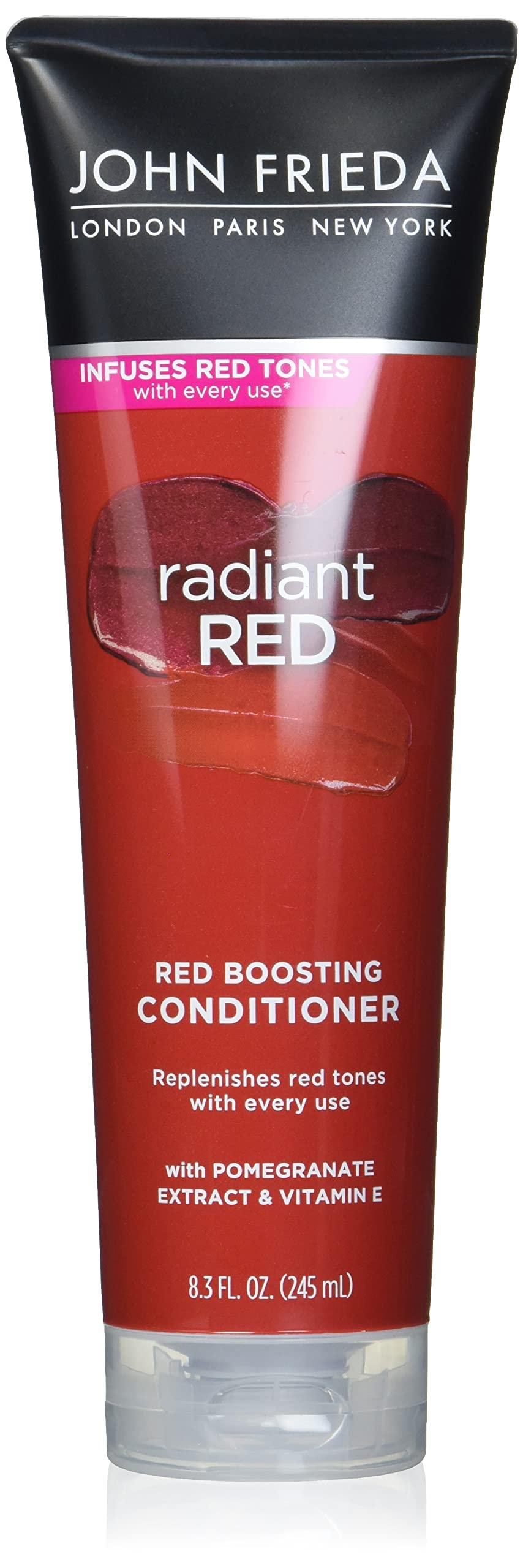 John Frieda John Frieda Radiant Red, Red Boosting Conditioner, Hydrates and Enhances Red Tones with Pomegranate Extract and Vitamin E for Natural or Color-Treated Red Hair, 8.3 Oz, Pack of 2