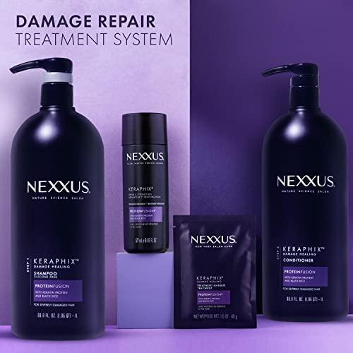 Unilever Nexxus Keraphix ProteinFusion Conditioner with Keratin Protein and Black Rice Conditioner for Damaged Hair 33.8 oz