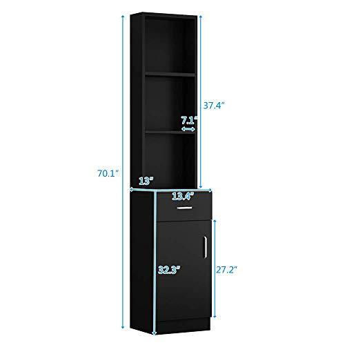 SSLine SSLine Beauty Salon Storage Hair Stylist Equipment Salon Cabinet Trolley Stations Beauty Spa Salon Stations with 2 Drawers 1 Cabinet