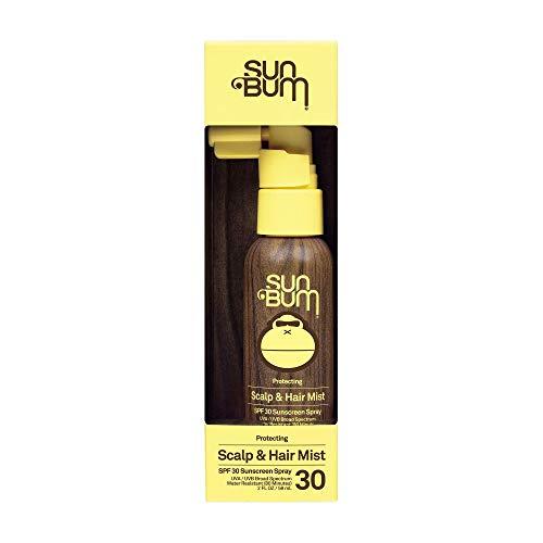 Sun Bum Sun Bum Original SPF 30 Sunscreen Scalp and Hair Mist I Vegan and Hawaii 104 Reef Act Compliant (Octinoxate Oxybenzone Free) I Broad Spectrum UVA/UVB Sunscreen Spray with Vitamin E I 2 OZ