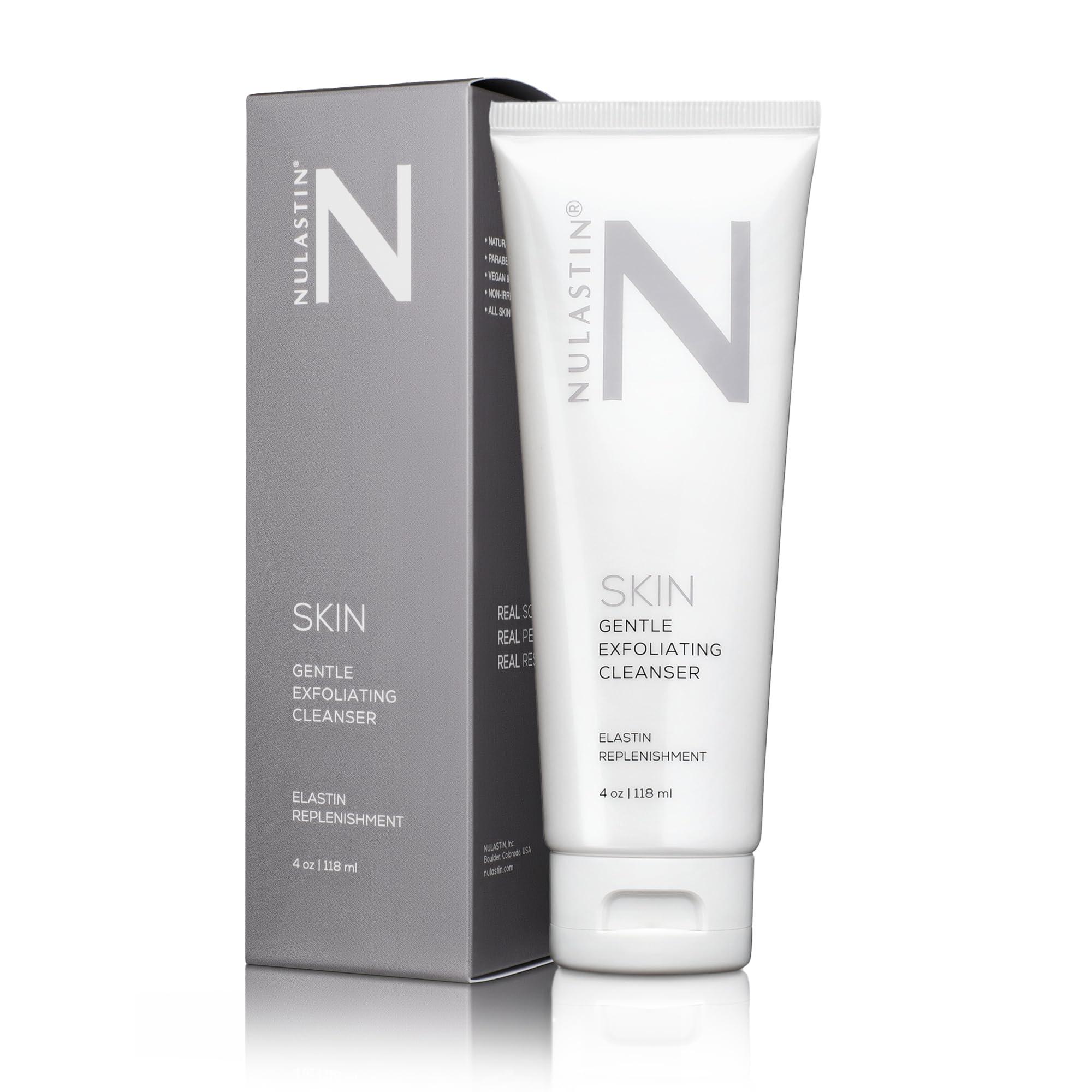 NULASTIN NULASTIN Gentle Exfoliating Face Wash for Women & Men - SKIN Facial Cleanser - Sulfate-Free, Vegan-Friendly & Cruelty-Free - Melt Makeup & Scrub Impurities Away with Every Wash (4 Oz)