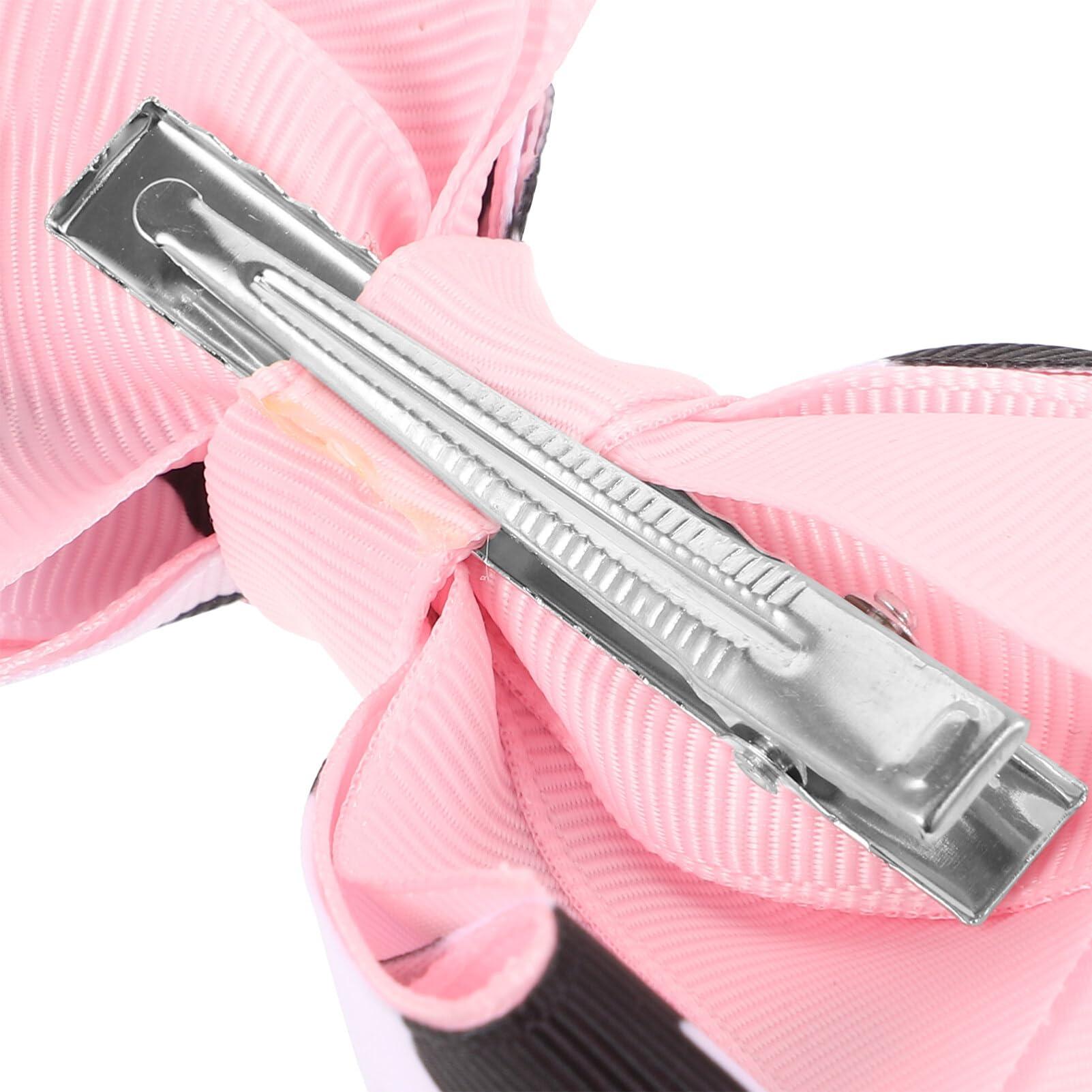 CALLARON CALLARON Cow Print Hair Bows for Girls Bowknot Hairpin 3.34X2.95inch Cute Bow Hair Barrettes Cow Print Bowknot Hair Clip Cartoon Hair Accessories for Birthday Wedding Party Headdress