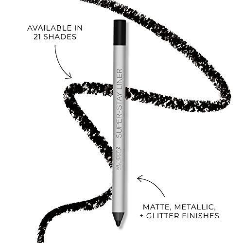 WUNDERBROW Wunder2 SUPER-STAY LINER Makeup Eyeliner Pencil Long Lasting Waterproof Eye Liner, Color Pink Glitter