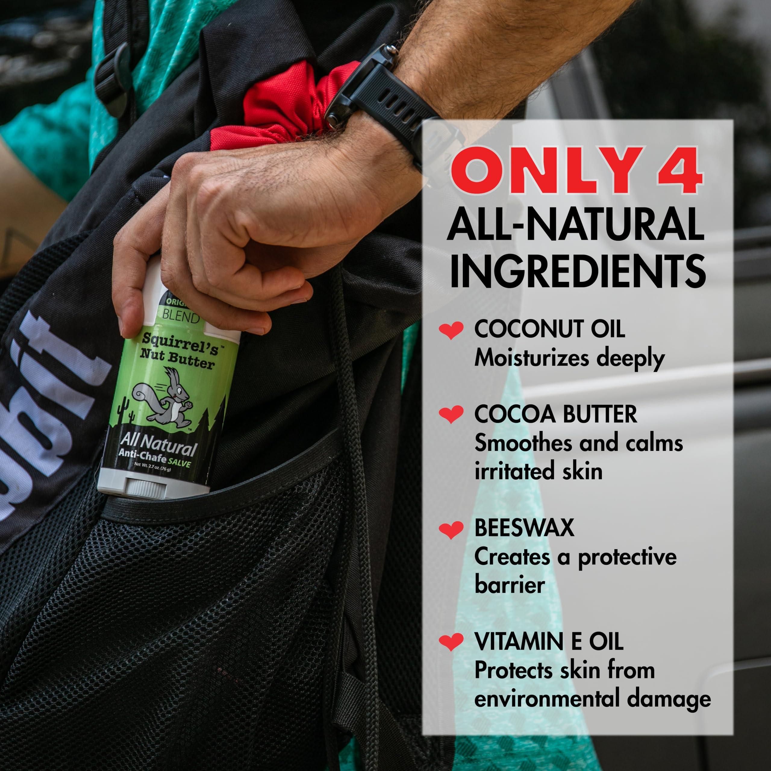 Squirrel's Nut Butter Squirrel's Nut Butter All Natural Anti Chafe Salve, Stick Applicator, 1.7 oz