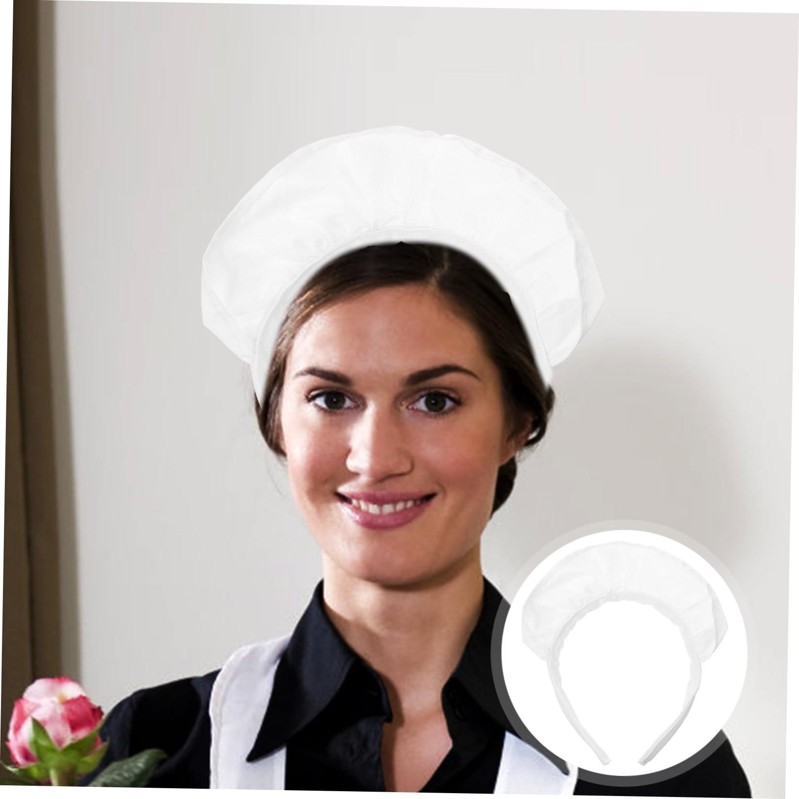 PLAFOPE PLAFOPE Head Ornaments for Women Maid Headband Hair Band Lace White Headpiece for Birthday Party Cosplay Party Headband