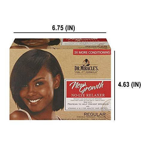Dr. Miracle's Dr. Miracle's No-Lye Relaxer, With Proteins to Help Prevent Breakage & Vitamins A & E For Healthy Hair Growth, 1 Complete Application