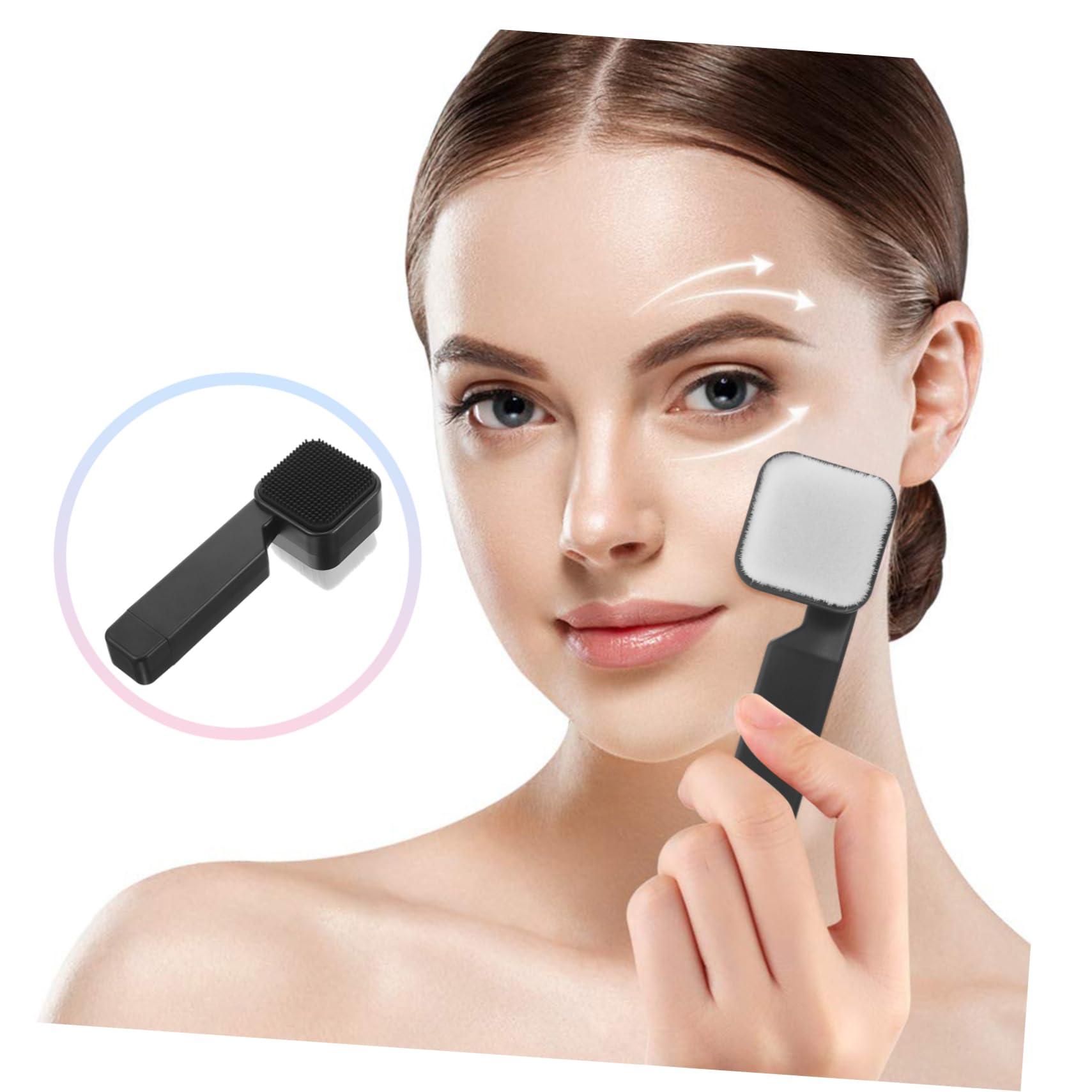 HAPINARY HAPINARY Handheld Facial Wash Brush Double Sided Silicone Scrubber for Men's Facial Care