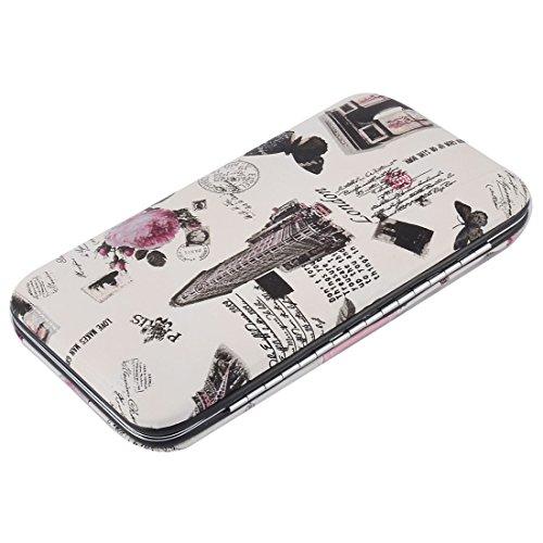 Generic Qtqgoitem Faux Leather Case Manicure Nail Clipper Cuticle Grooming Kit Set 12 in 1 White (Model: d9e 7e2 dc5 ae0 bc1)