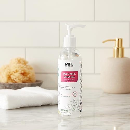 MFL MADE FOR LOCS Locs Vegan Aloe Vera Soothing & Styling Gel | 8 oz