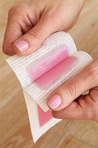 Nad's Nad’s Body Wax Strips for Sensitive Skin, Hair Removal for Sensitive Skin, Hypoallergenic, Includes 28 Waxing Strips & 2 Post Wax Calming Oil Wipes