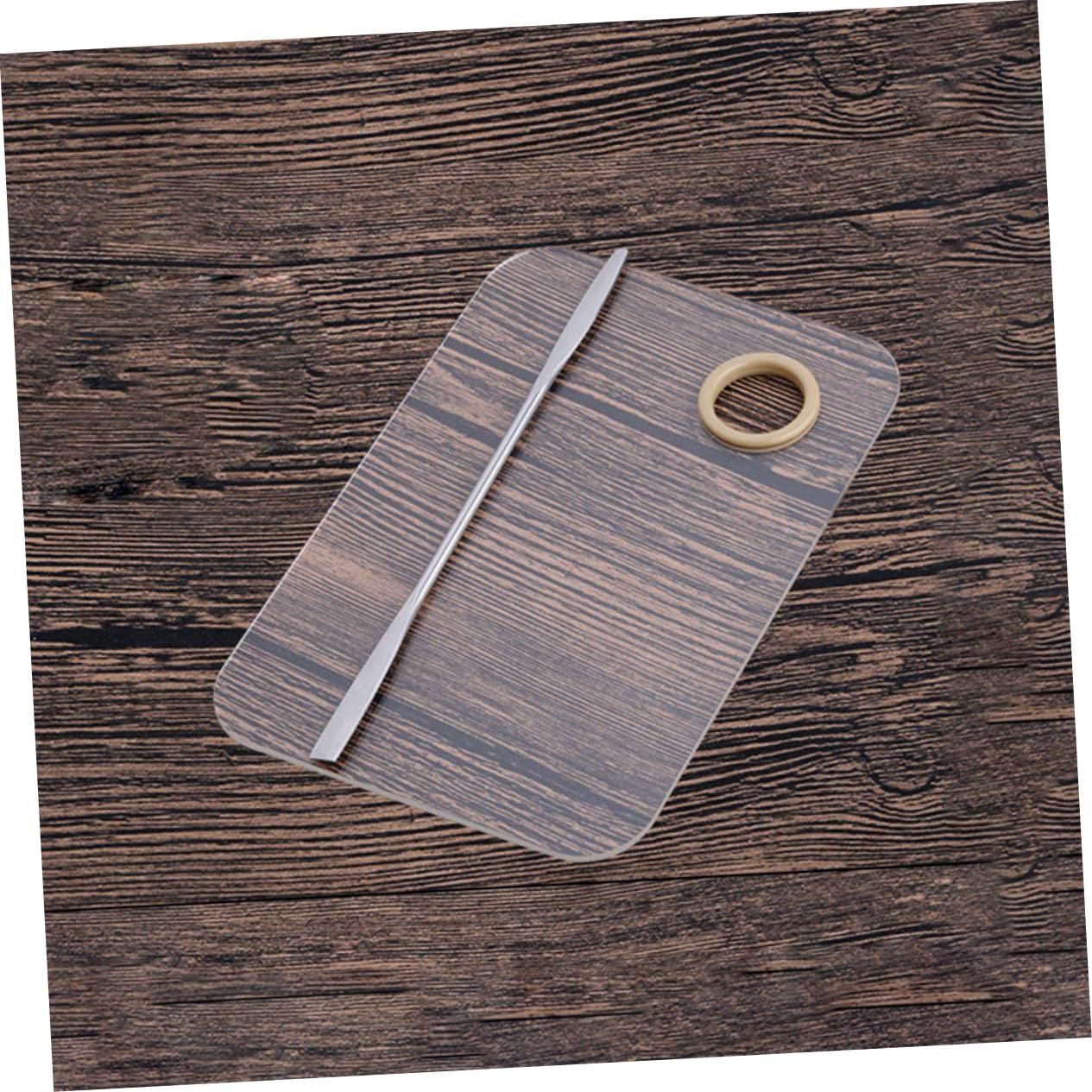 VINTORKY VINTORKY 2 Sets Beauty Palette Cosmetic Mixing Plate Makeup Artist Tool Mixing Palette Cosmetic Spatula Makeup Palette Makeup Hand Mixing Tray Makeup Plate Kit Artist Mixing White Acrylic