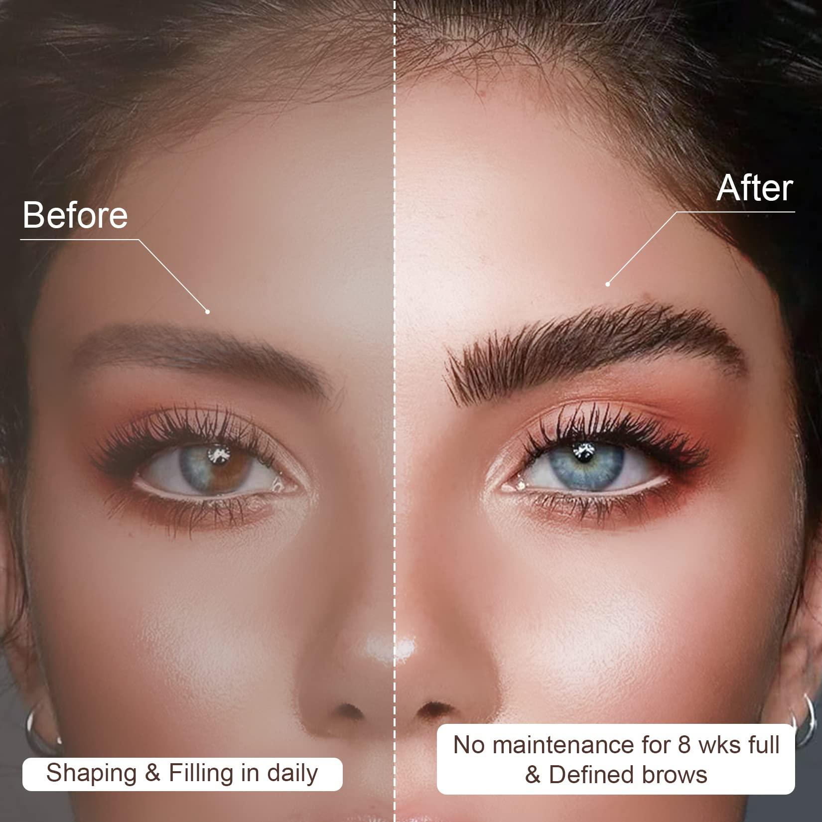 Buqikma Eyebrow Lamination Kit Buqikma Brow Lamination Kit Professional Brow Lift Kit Eyebrows Lift Styling Kit for DIY and Salon Suitable for Fuller and Messy Eyebrows(with plastic film)