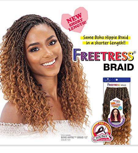 MilkyWay FreeTress Crochet Braids Boho Hippie Braid 12" (5-PACK, 2)