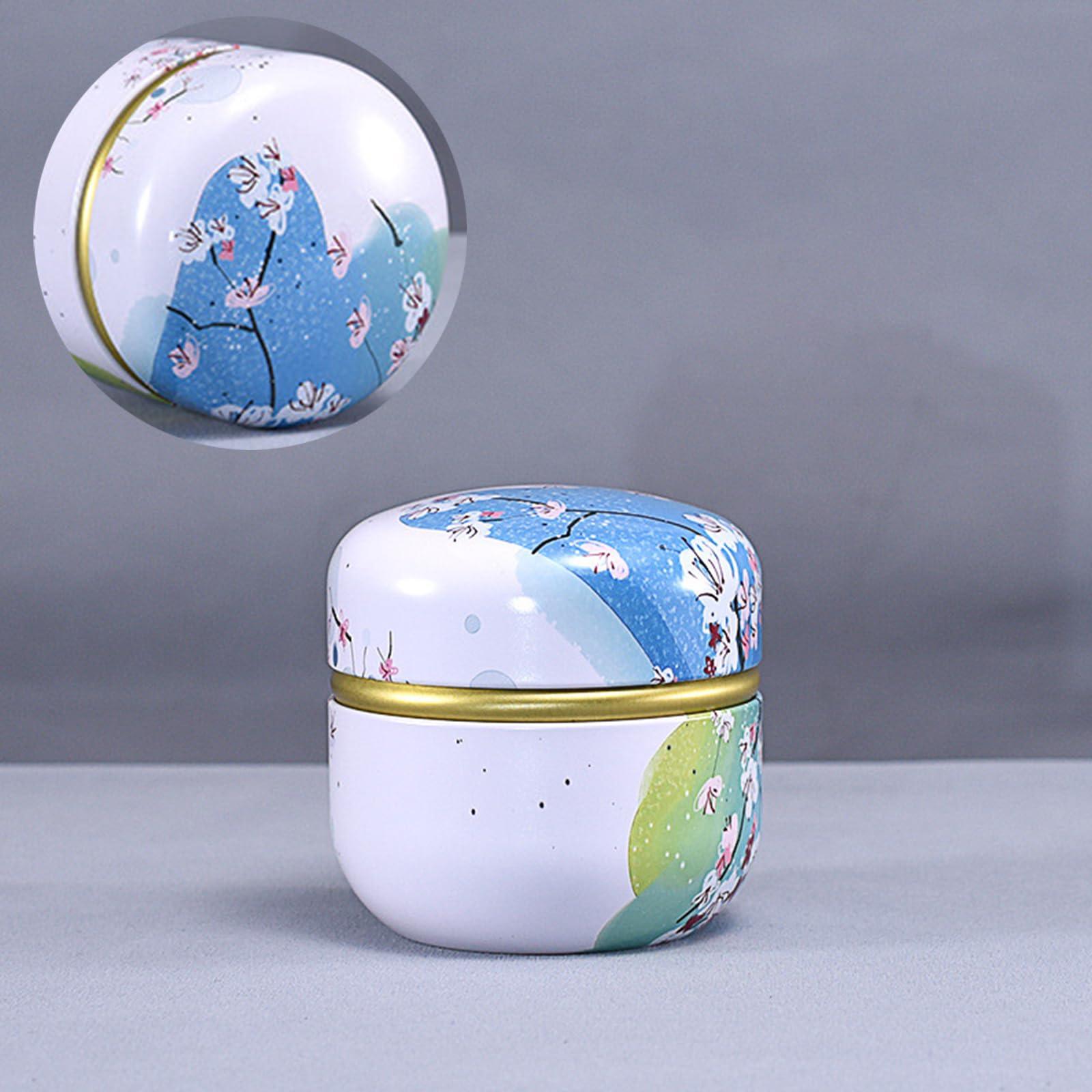 Qopoto Qopoto Body Powder Puff and Container for Dusting Powder, Baby Women Powder Puff and Powder Case for Bath and Travel (Plum Blossom)