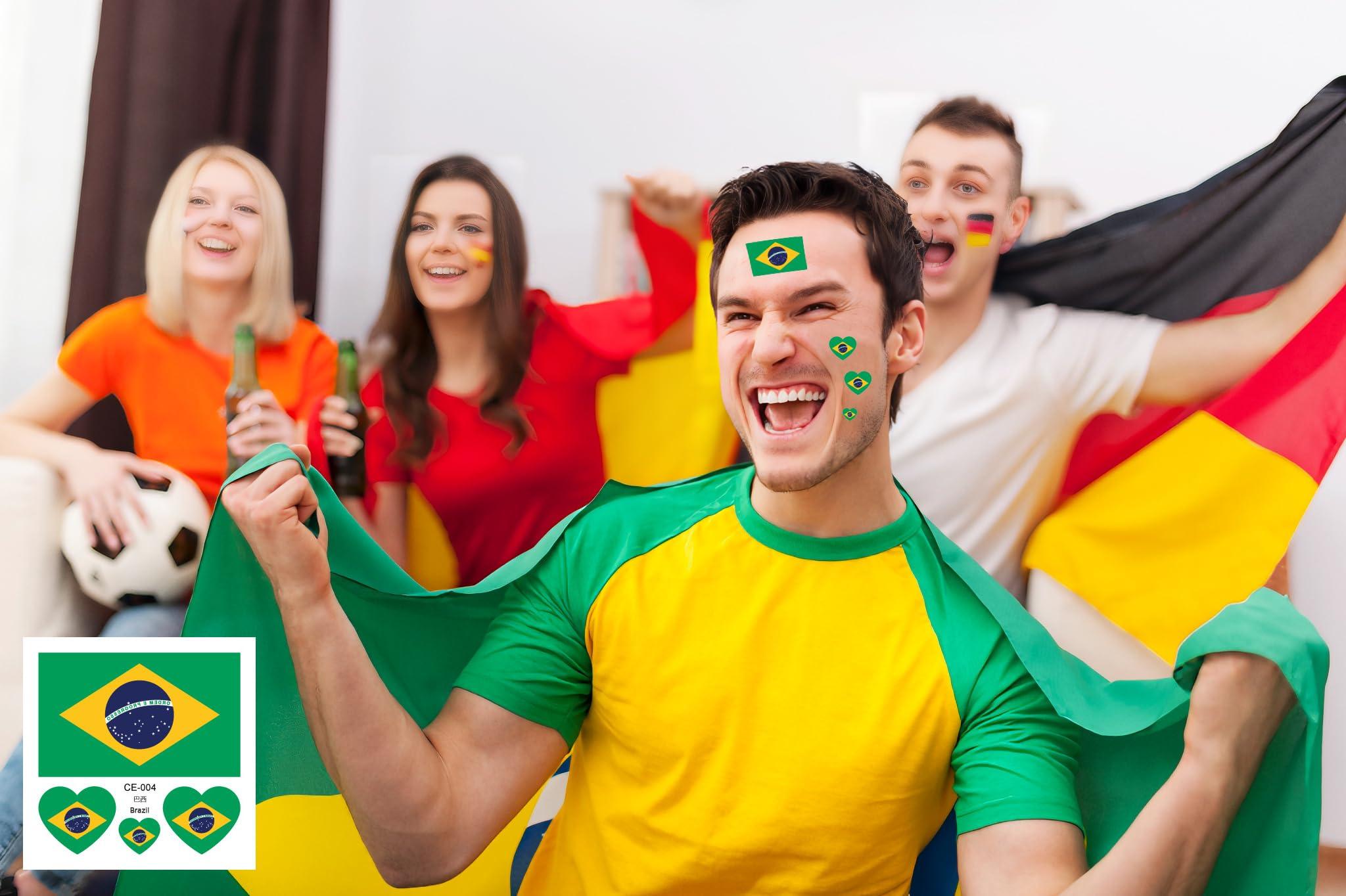 RuiKaLong Italian Flag Tattoos,10 Sheets Italy Flag Temporary Face Tattoos Stickers,40 Pcs Waterproof Sweat Sports National Flag Removable Fake Tattoos For Men Kids Women(Italy)