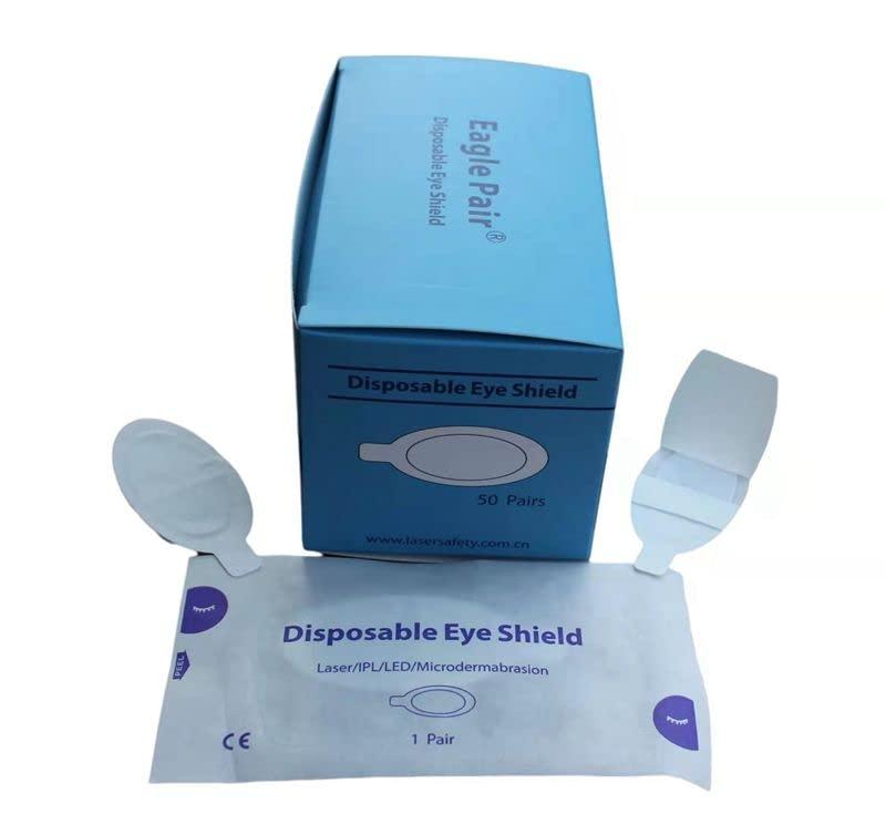 BEINME Disposable Beauty Laser Eye Shields IPL/LED/Microdermabrasion Guest Eye Protection Shield Pack of 10 pairs