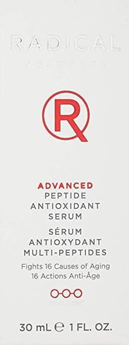 Radical Skincare Radical Skincare Advanced Peptide Antioxidant Serum - Repairs and Smooths Skin to Reduce Wrinkles & Improve Elasticity - For All Skin Types - Paraben Free - Clinically Proven Results (1 Fl Oz, 2 Pack)